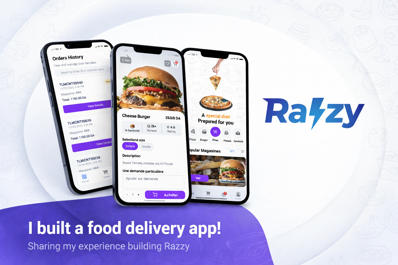 Razzy Delivery food application